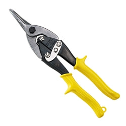 Klein Tools 1 3/8" X 9 3/4" Forged Steel Right Straight Cut Aviation Snip With Green Plastic Handle