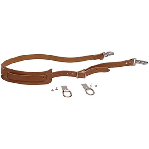 Klein Tools Leather Shoulder Strap Kit (Includes Leather Strap With Pad And Snap Hooks, Rings And Fasteners) (For Use With 5102 And 5105 Canvas Tool Bag)
