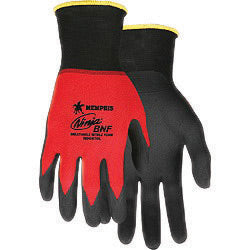 Memphis 2X Ninja¬Æ BNF 18 Gauge Black Foam Nitrile Palm And Fingertip Coated Work Gloves With Nylon And Spandex¬Æ Liner And Knit Wrist