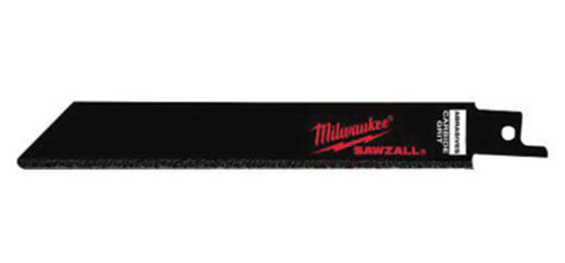 6" X 3/4" X .032" Milwaukee® Sawzall® Universal Style Reciprocating Saw Blade (3 Per Pack)