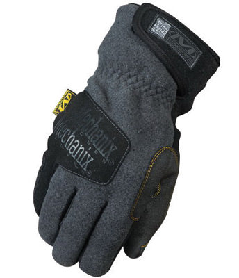 Mechanix Wear¬Æ Medium Gray Fleece Lined Cold Weather Gloves With Double Reinforced Thumb, Hook And Loop Wrist Closure, Wind-Resistant Barrier And Rubberized Palm