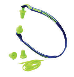 Moldex¬Æ Jazz Band¬Æ Blue And Bright Green Under Chin Banded Earplugs With Optional Breakaway Cord