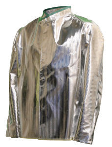 National Safety Apparel¬Æ 2X 30" Silver Aluminized Acrysil Heat Resistant Coat With Snap Front Closure