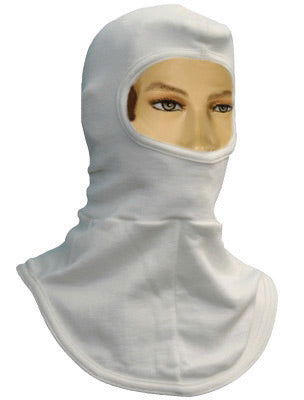National Safety Apparel¬Æ One Size Fits All White Modacrylic¬Æ And Nomex¬Æ Flame Resistant Hood