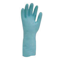North¨ by Honeywell Size 8 Blue 13" Flock Lined 15 mil Unsupported Nitrile Chemical Resistant Gloves With Embossed Grip Finish