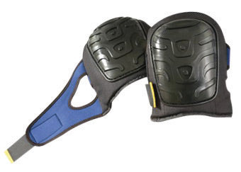 OccuNomix Blue Premium EVA Foam Knee Pad With Hook And Loop Neoprene Split Strap Closure And Black Gel Hard PE Flat Cap
