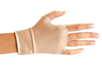 OccuNomix Small Beige Original Occumitts¬Æ Nylon And Spandex¬Æ Fingerless Therapeutic Support Gloves