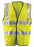 OccuNomix 3X Hi-Viz Yellow OccuLux¬Æ Premium Flame Resistant Modacrylic Mesh Class 2 Dual Stripe Vest With Front Hook And Loop Closure, 3M‚Ñ¢ Scotchlite‚Ñ¢ 2" Silver Reflective Tape, FR Binding Thread And 1 Pocket