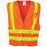 OccuNomix Large Hi-Viz Orange OccuLux¬Æ Premium Light Weight Polyester Mesh Class 2 Vest With Front Snap Closure And 3M‚Ñ¢ Scotchlite‚Ñ¢ 2" Reflective Gloss Tape And 4 Pockets