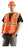 OccuNomix 2X Hi-Viz Orange OccuLux¬Æ Classic‚Ñ¢ Economy Woven Twill Solid Polyester Two-Tone Surveyor's Vest With Front Zipper Closure And 3/4" White Gloss Tape Backed by Yellow Trim And 9 Pockets
