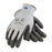 Protective Industrial Products¨ X-Large GREAT WHITE¨ 13 Gauge Medium Weight Cut Resistant Gray Polyurethane Palm And Fingertip Coated Work Gloves With White Seamless Liner And Continuous Knit Cuff