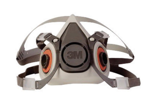 3M‚Ñ¢ Small Gray Thermoplastic Elastomer Half Mask 6000 Series Reusable Standard Respirator With 4 Point Harness And Bayonet Connection