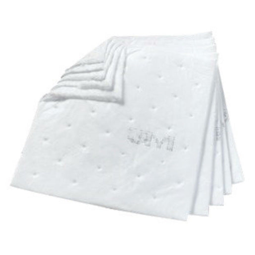 3M‚Ñ¢ 17" X 19" White Polypropylene And Polyester High Capacity Sorbent Pad 33 gal/bale