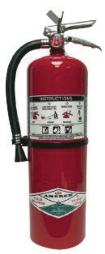 Amerex¬Æ 15.5 Pound Halotron¬Æ I 2A:10B:C Fire Extinguisher For Class A, B And C Fires With Chrome Plated Brass Valve, Wall Bracket, Hose And Nozzle