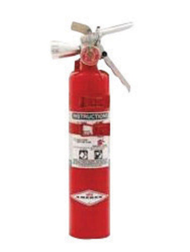 Amerex¬Æ 2.5 Pound Halotron¬Æ I 2-B:C Fire Extinguisher For Class B And C Fires With Anodized Aluminum Valve, Aircraft Bracket And Nozzle