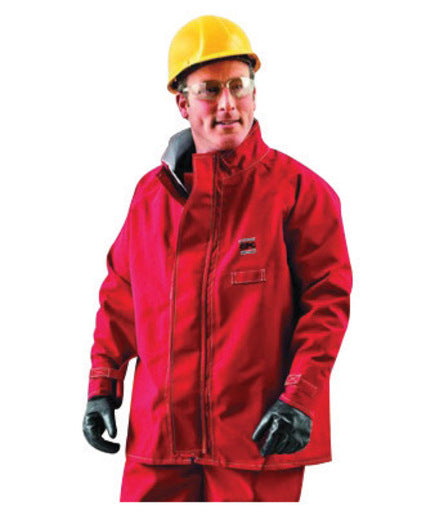 Ansell 2X Red 30" Sawyer-Tower‚Ñ¢ CPC Polyester Trilaminate Gore¬Æ Fabric Chemical Splash Protection Jacket