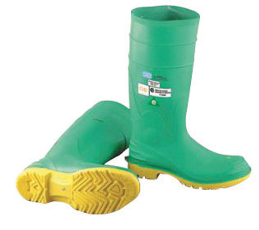 Onguard Industries Size 10 Hazmax¬Æ Green 16" PVC Knee Boots With Ultragrip¬Æ Sipe Outsole, Steel Toe And Removable Insole