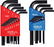 Eklind® 1.5mm - 10mm Black Alloy Steel Short Series Hex-l® 9 Piece Hex Key Set With Holder