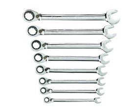 GearWrench® 8 Piece Reversible Ratcheting Combination Wrench Set