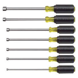 Klein Tools 13'' X 6'' 7 Piece Magnetic Tip Hollow Shaft Nut Driver Set With Plastic Handle