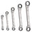 Klein Tools Nickel Chrome Plated Alloy Steel 5 Piece Fully Reversible Ratcheting Offset Box Wrench Set