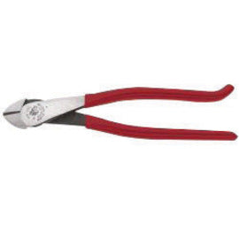 Klein Tools 13/16'' X 1 3/16'' X 9 3/16'' Tool Steel High Leverage Diagonal Cutting Plier With Red Plastic Dipped Handle