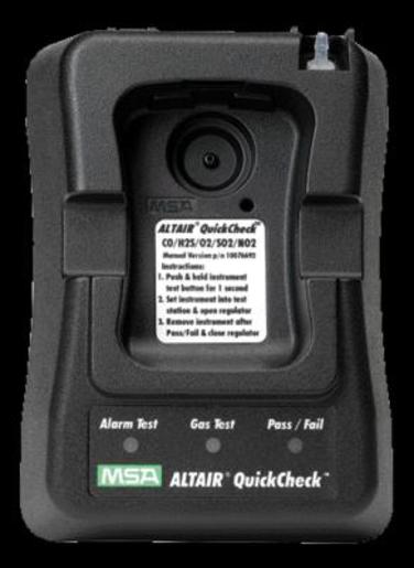 MSA Oxygen/Carbon Monoxide/Hydrogen Sulfide/Sulfur Dioxide/Nitrogen Dioxide ALTAIR¬Æ North American Version QuickCheck‚Ñ¢ Station With Automatic Regulator For Use With ALTAIR¬Æ Pro Single Gas Detector