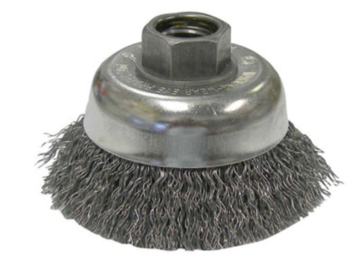 Radnor¬Æ 2 3/4" X 5/8" - 11 Carbon Steel Crimped Wire Cup Brush For Use On Small Angle Grinders