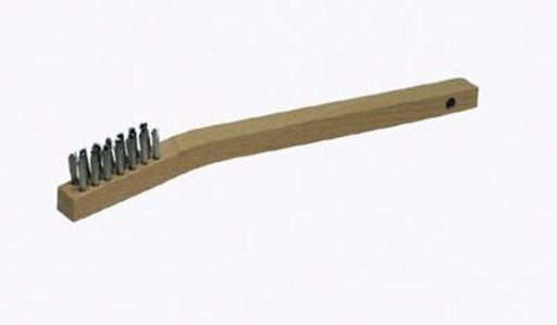 Radnor¬Æ Wood Handle .006" Stainless Steel Inspection Brush 3 X 7 Rows (Bulk Package, Minimum Purchase Of 36)