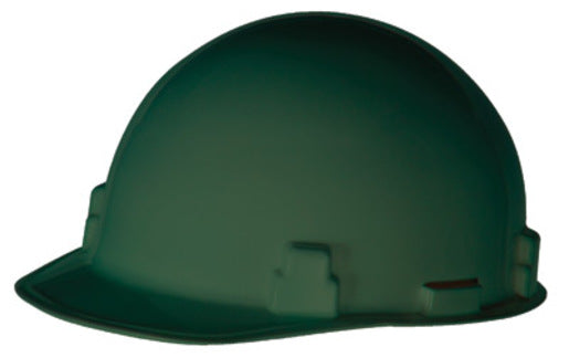 Radnor¬Æ Green SmoothDome¬Æ Polyethylene Cap Style Hard Hat With Ratchet Suspension