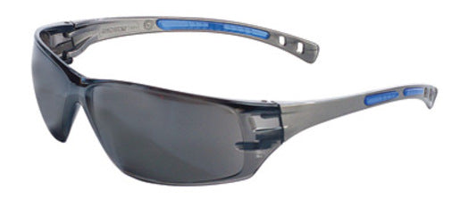 Radnor¬Æ Cobalt Classic Series Safety Glasses With Charcoal Frame, Gray Lens And Flexible Cushioned Temples