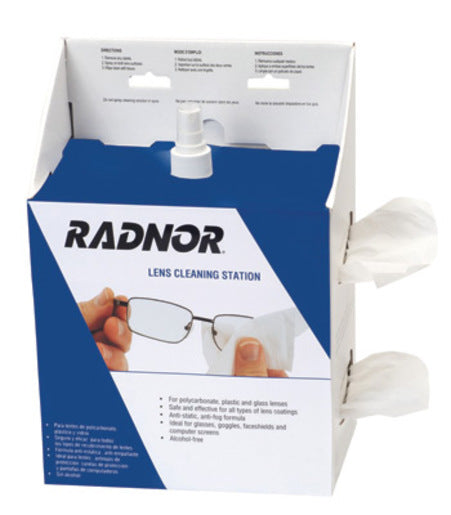 Radnor¬Æ Large Disposable Lens Cleaning Station (Includes 16 Oz Lens Alcohol-Free Cleaning Solution And 1200 Tissues)