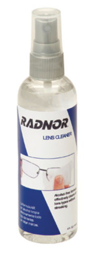Radnor¬Æ 4 Ounce Pump Bottle Alcohol-Free Lens Cleaner For Polycarbonate, Plastic And Glass Eyewear Lenses