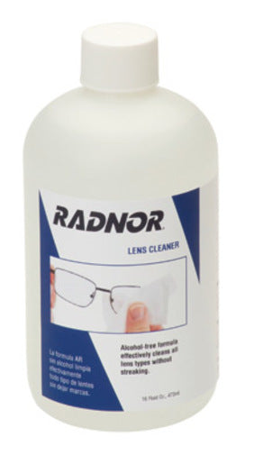 Radnor¬Æ 16 Ounce Bottle Alcohol-Free Lens Cleaner For Polycarbonate, Plastic And Glass Eyewear Lenses