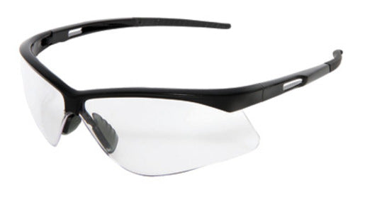 Radnor® Premier Series Safety Glasses With Black Frame And Clear Polycarbonate Anti-Fog Lens