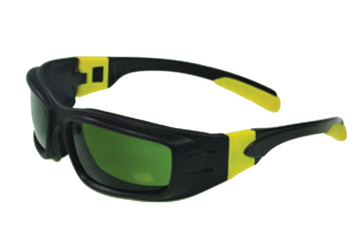 Radnor¬Æ Panzer‚Ñ¢ Sealed Saety Glasses With Black And Yellow Frame And IRUV 3.0 Lens