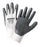 Radnor¬Æ X-Small Gray Nitrile Palm And Finger Coated Work Gloves With Seamless 13 Gauge White Nylon Knit Liner And Knit Wrists