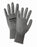 Radnor¬Æ Medium 13 Gauge Economy Black Polyurethane Palm Coated Work Gloves With Gray Nylon Knit Liner