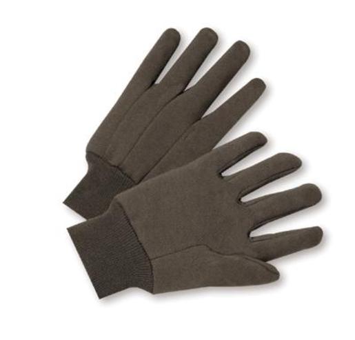 Radnor¬Æ Ladies Brown 10 Ounce Premium 100% Cotton Jersey Gloves With Knitwrist