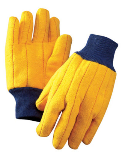 Radnor¬Æ Men's Gold 18 Ounce Cotton/Polyester Blend Chore Gloves With Knitwrist And Standard Lining