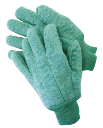 Radnor¬Æ Men's Green 18 Ounce Fleece Chore Gloves With Knitwrist