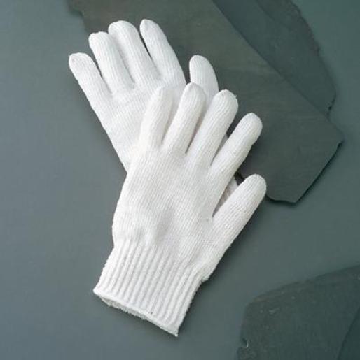 Radnor¬Æ Large Bleached White Standard Weight Polyester/Cotton Ambidextrous String Gloves With Knit Wrist