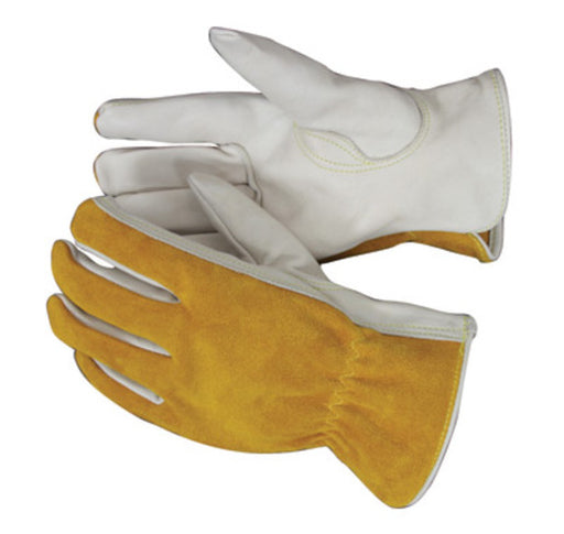 Radnor¬Æ Small Premium Grain Split Back Cowhide Unlined Drivers Gloves With Keystone Thumb And Shirred Elastic Back (Carded)