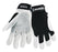 Radnor¬Æ Medium Full Finger Grain Goatskin Mechanics Gloves With Hook And Loop Cuff, Leather Palm And Thumb Reinforcement, Spandex Back And Reinforced Fingertips