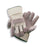 Radnor® Large Premium Select Shoulder Grade Split Leather Palm Gloves With Rubberized Safety Cuff, Heavy White Duck Canvas Back And Reinforced Knuckle Strap, Pull Tab, Index Finger And Fingertips