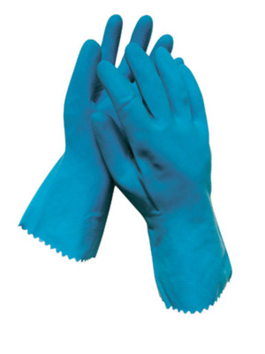 Radnor¬Æ Medium Blue 12" Unlined 18 MIL Textured Palm Natural Latex Glove