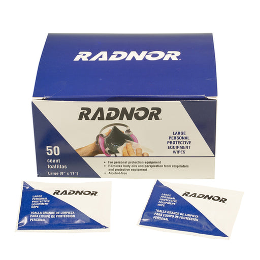 Radnor¬Æ 8" X 11" Alcohol Free Respirator Wipes (50 Per Box)