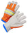 Radnor¬Æ X-Large Gray And Hi-Viz Orange Grain Cowhide Unlined Drivers Gloves With Keystone Thumb, Slip-On Cuff And Blue Hem