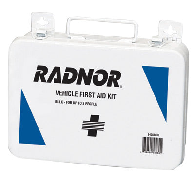 Radnor¬Æ 3 Person Vehicle First Aid Kit In Metal Case