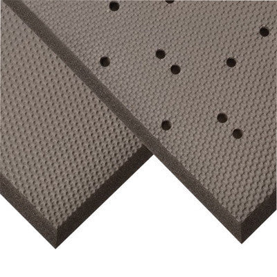 Superior Manufacturing 3' X 3' Solid Black 3/4" Thick PVC And Nitrile Foam Blend Superfoam¨ Dry Area Safety/Anti-Fatigue Floor Mat With Beveled Edges